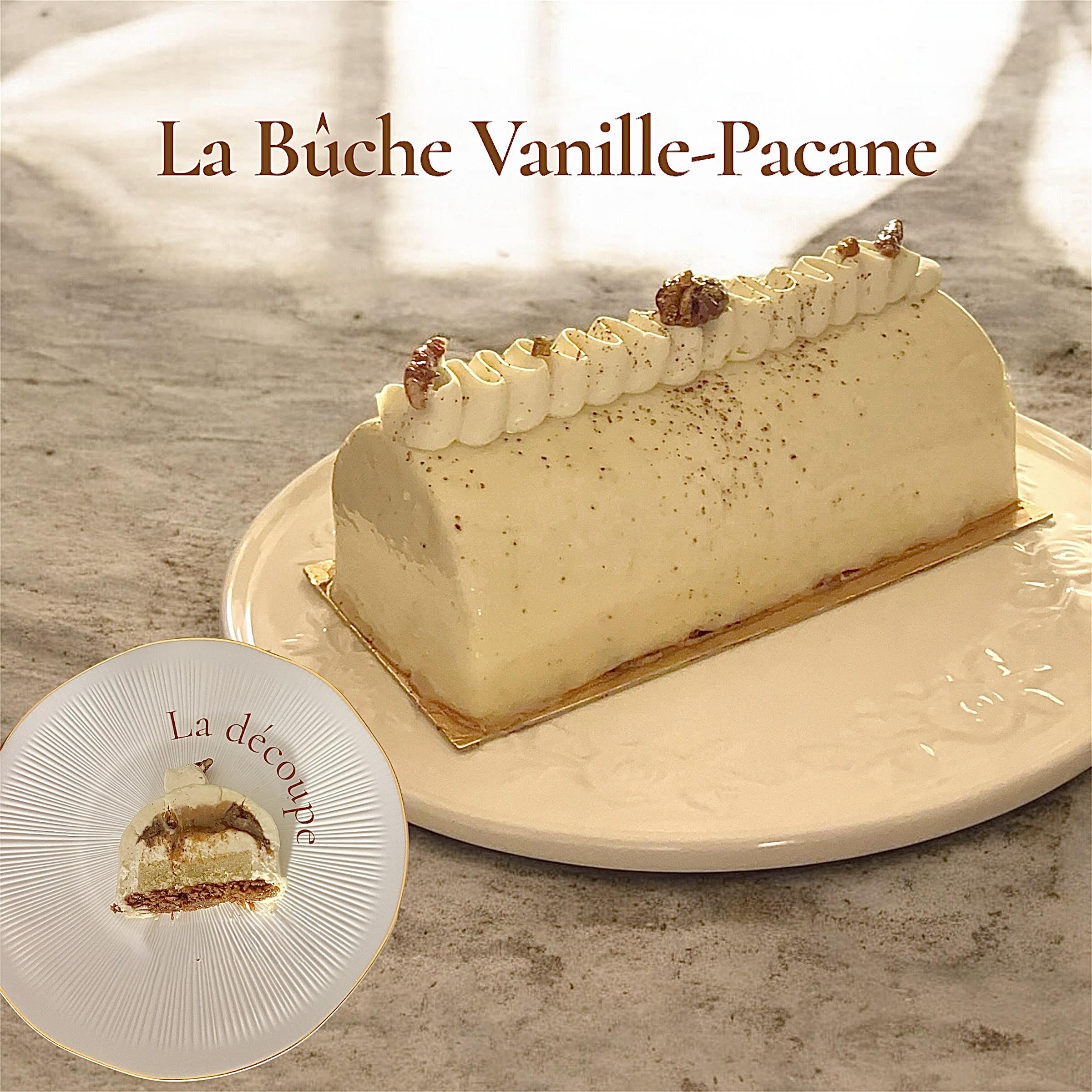 La bûche Vanille-Pacane – Image 2